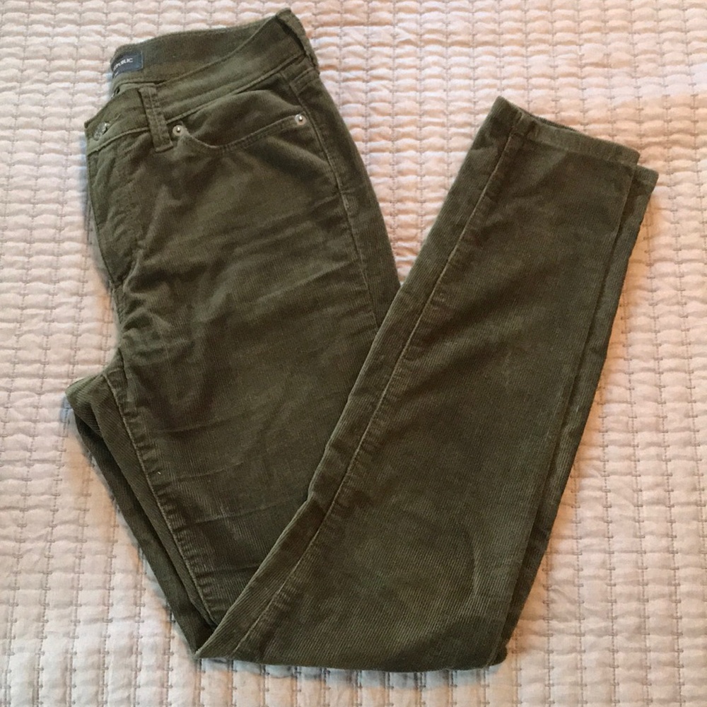 Banana Republic hunter green corduroys.